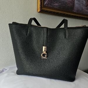 Guess Black Textured Tote- Your everyday work purse!